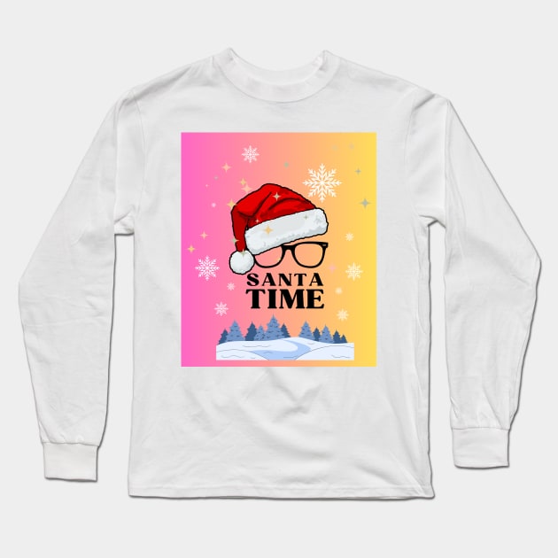 Christmas of the Santa time Long Sleeve T-Shirt by Zcience